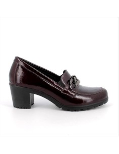 MOCASSINO BORDEAUX CON TACCO