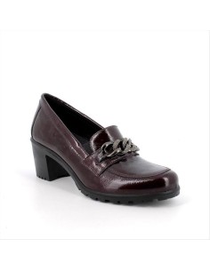 MOCASSINO BORDEAUX CON TACCO 2