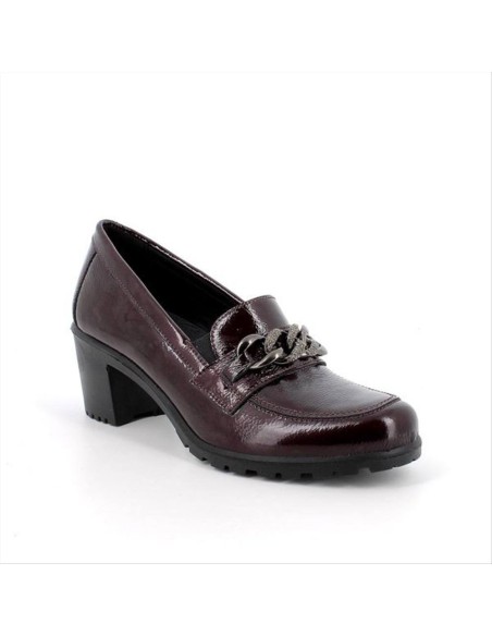 MOCASSINO BORDEAUX CON TACCO