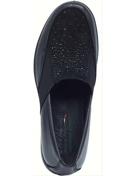 MOCASSINO NERO BRILLANTINI