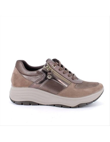 SNEAKERS ALTE ZIP FANGO-TAUPE 