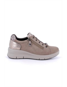SNEAKERS GIOIELLO ZIP FANGO