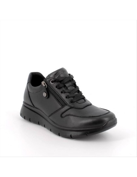 SNEAKERS DA DONNA NERE CON LACCI E ZIP