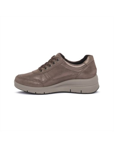 SNEAKERS CHAMPAGNE DA DONNA CON LACCI E ZIP
