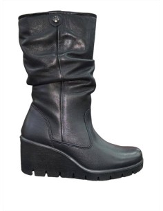 STIVALE DA DONNA NERO CON ZEPPA ALTA