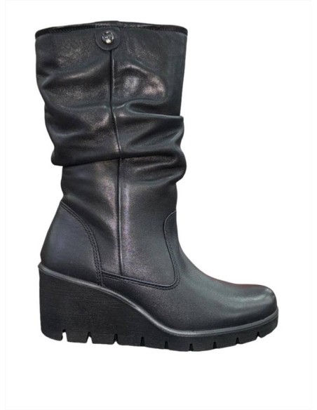 STIVALE DA DONNA NERO CON ZEPPA ALTA