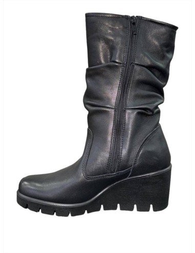 STIVALE DA DONNA NERO CON ZEPPA ALTA