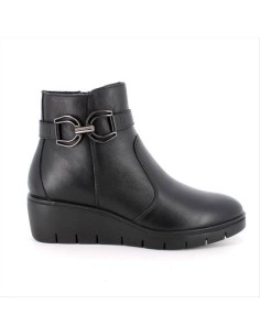 STIVALETTO NERO DA DONNA IN PELLE CON ZEPPA 