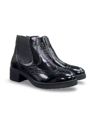 STIVALETTO DA DONNA IN PELLE VERNICE NERO