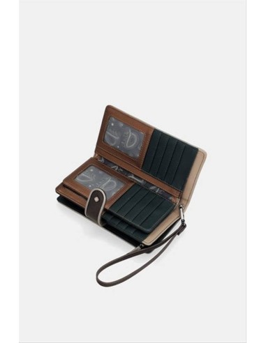 PORTAFOGLIO GRANDE ANEKKE REAL  FANTASIA-Beige Multi