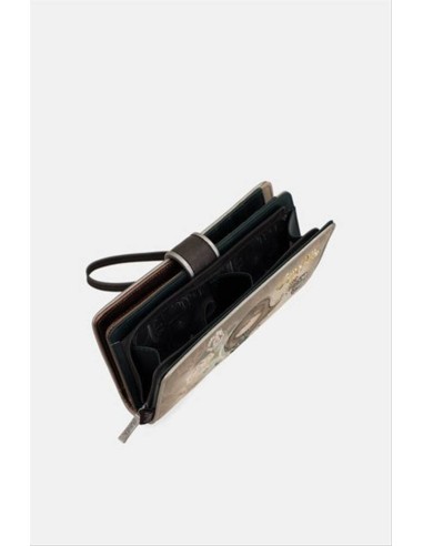 PORTAFOGLIO GRANDE ANEKKE REAL  FANTASIA-Beige Multi