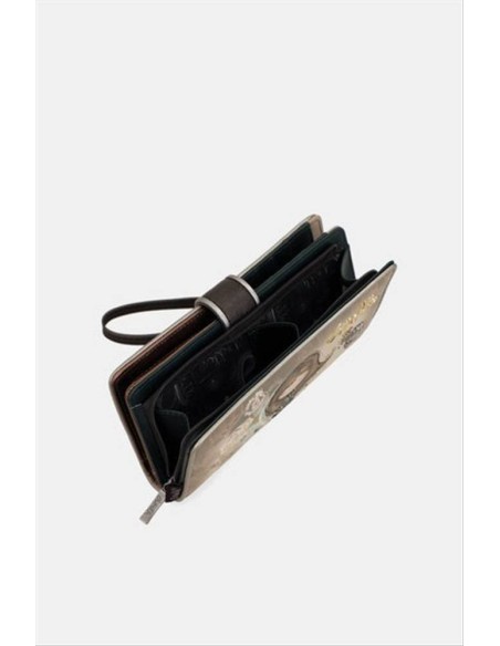 PORTAFOGLIO GRANDE ANEKKE REAL  FANTASIA-Beige Multi