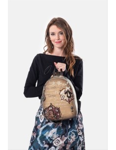 ZAINO ANEKKE REAL RICAMO -Tortora 2