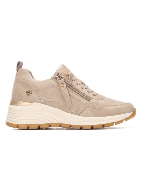 SNEAKERS DA DONNA BEIGE CON  ZEPPA E ZIP LATERALE
