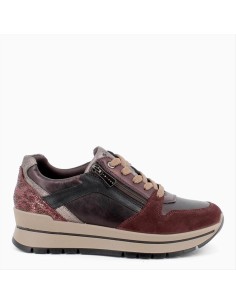 SNEAKERS SCAMOSCIATA BORDEAUX 2