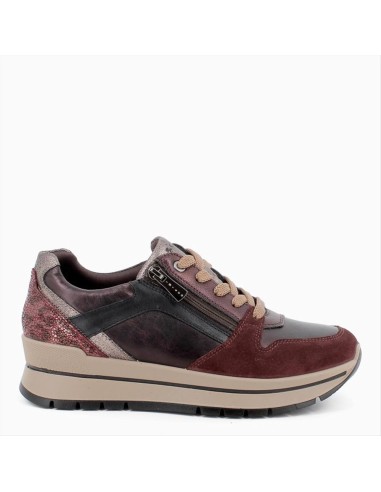 SNEAKERS SCAMOSCIATA BORDEAUX