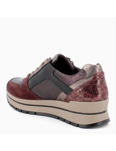 SNEAKERS SCAMOSCIATA BORDEAUX