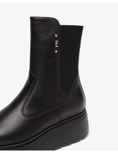 STIVALETTO ELASTICO PELLE -