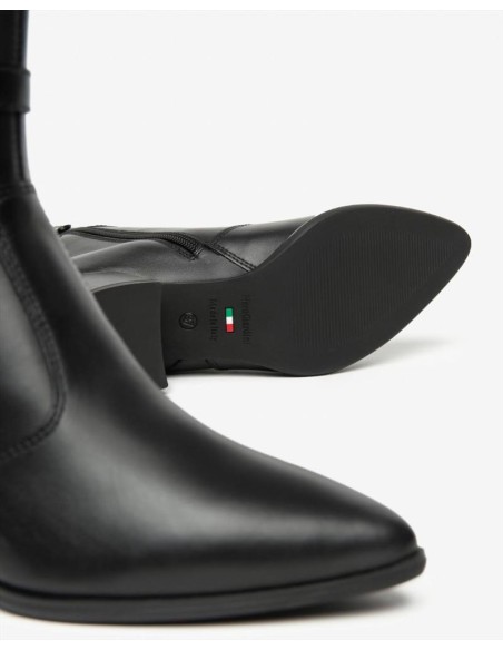 STIVALETTO  TACCHETTO FIBBIA