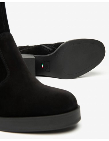 STIVALETTO TACCO  FIBBIA CAMOSCIO