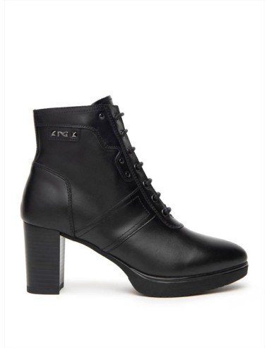 STIVALETTO LACCI TACCO  PELLE