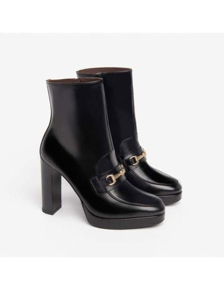 STIVALETTO TACCO ACCESSORIO  PELLE