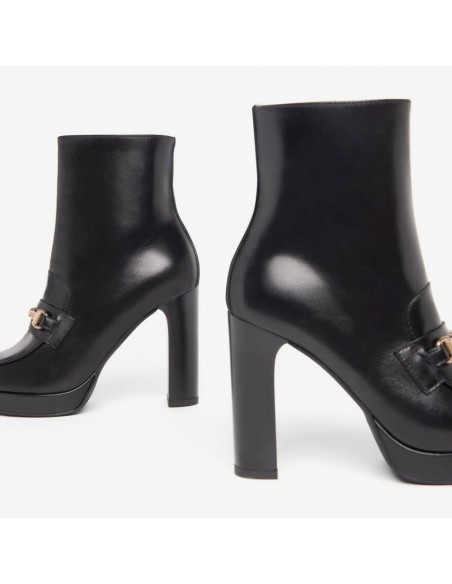 STIVALETTO TACCO ACCESSORIO  PELLE