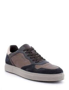 SNEAKERS SCAMOSCIATA  BLU-CAFFÉ