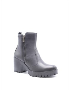 STIVALETTO ZIP TACCO PELLE