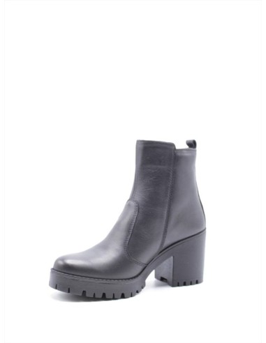 STIVALETTO ZIP TACCO PELLE