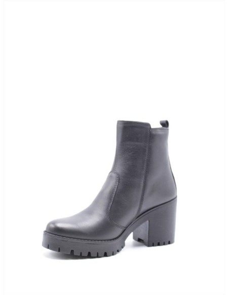 STIVALETTO ZIP TACCO PELLE