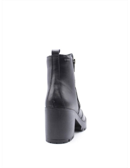 STIVALETTO ZIP TACCO PELLE