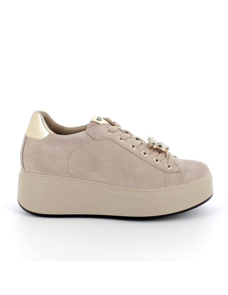 SNEAKERS PLATFORM GIOIELLO BEIGE