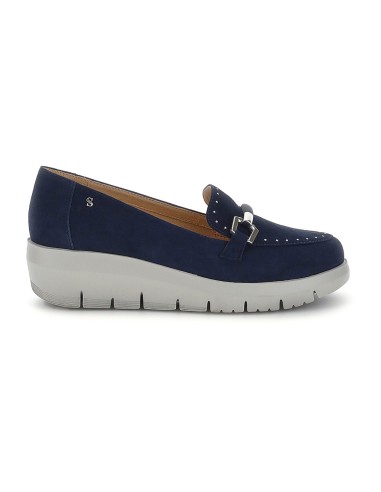 MOCASSINO CAMOSCIO BLUBERRY