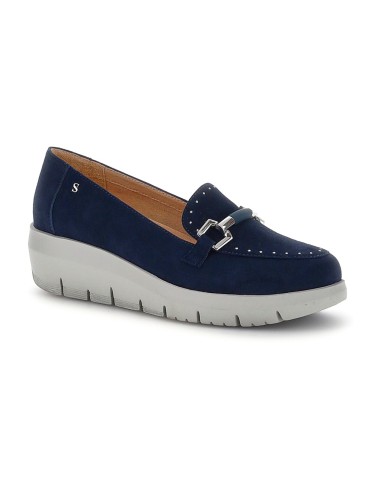 MOCASSINO CAMOSCIO BLUBERRY
