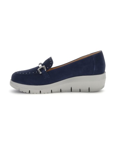 MOCASSINO CAMOSCIO BLUBERRY