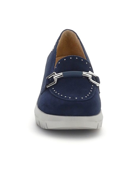 MOCASSINO CAMOSCIO BLUBERRY