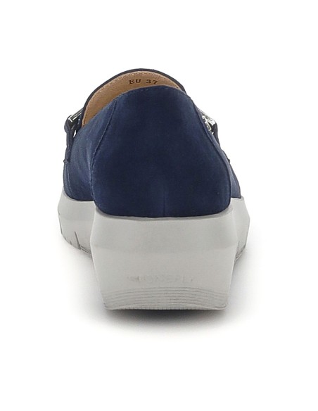 MOCASSINO CAMOSCIO BLUBERRY