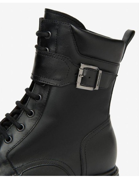 ANFIBIO FIBBIA NEROGIARDINI PELLE NERO