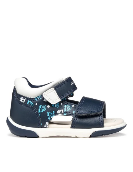 SANDALI ZAPITO BIMBO NAVY-WHITE