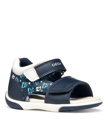 SANDALI ZAPITO BIMBO NAVY-WHITE
