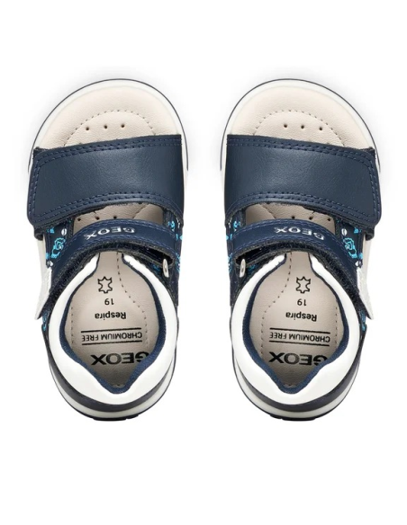 SANDALI ZAPITO BIMBO NAVY-WHITE