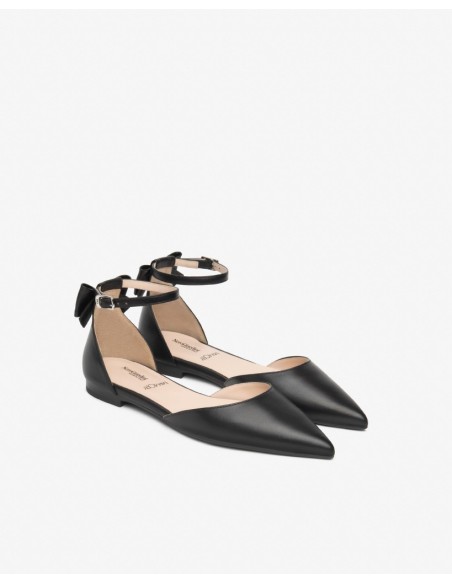 BALLERINA NERA CON CINTURINO