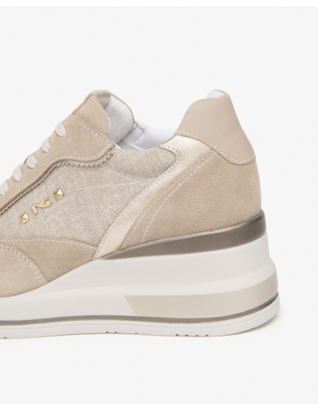 SNEAKERS ALTE DA DONNA NUDE