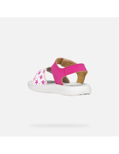 SANDALETTO LIGHTFLOPPY BIMBA FUCHSIA-WHITE
