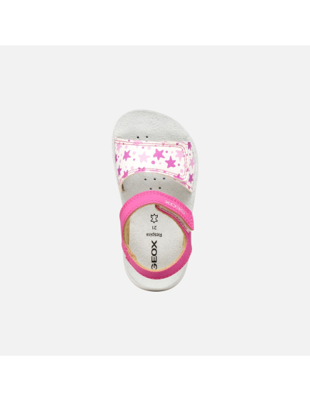 SANDALETTO LIGHTFLOPPY BIMBA FUCHSIA-WHITE