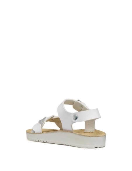 SANDALETTO COSTAREI BIMBA WHITE SILVER
