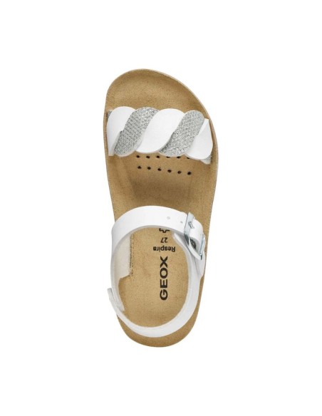 SANDALETTO COSTAREI BIMBA WHITE SILVER