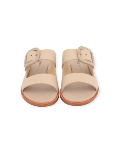 CIABATTE IN PELLE DA DONNA BEIGE