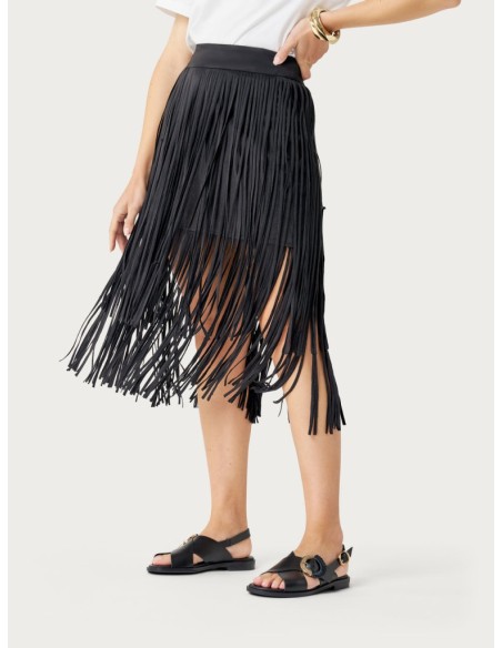 SANDALO IN PELLE NERO CON FIBBIA